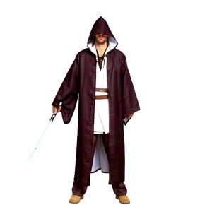 Master of Light with Tunic Hooded Robe Cloak Costume